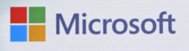 Microsoft - Logo auf Bildschirm bei Microsoft München - Bild-Quelle: privat